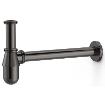 Syfon umywalkowy butelkowy teleskopowy Tres 03463430KM czerń metalizowana