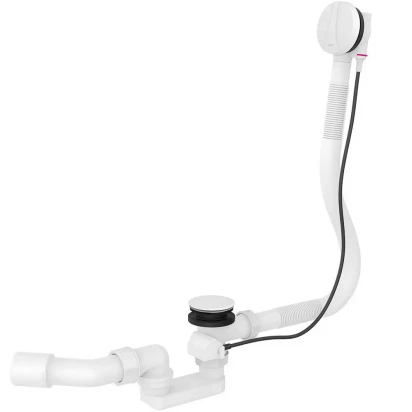 Syfon wannowy automatyczny z przelewem Roca AQUA A50640460A glossy white