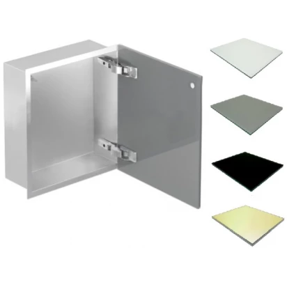 Szafka do zabudowy 30x15 MCJ FLAT F.PWD 300/15 SB STWH stalowa/satin biała