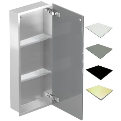 Szafka do zabudowy 30x80x15 stal MCJ FLAT F.PWD 3080/15 SB STWH satin/gold