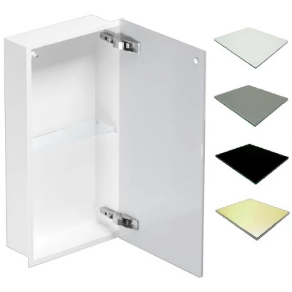 Szafka do zabudowy 60x15 MCJ FLAT F.PWD LWH 600/15 STWH biała/satin biała