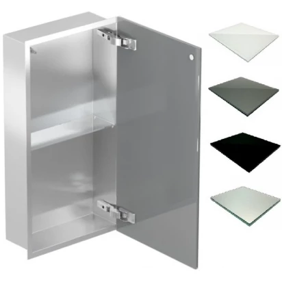 Szafka do zabudowy 60x15 MCJ FLAT F.PWD 600/15 SB WH stalowa/glossy biała