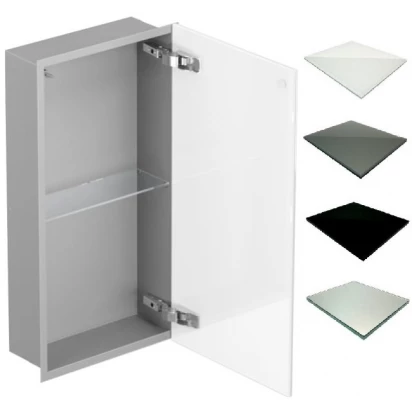 Szafka do zabudowy 60x15 MCJ FLAT F.PWD LGR 600/15 WH szara/glossy biała