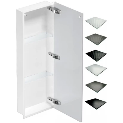 Szafka do zabudowy 90x10 biała MCJ FLAT F.PWD LWH 900/10 GMWH glamour/lienzo