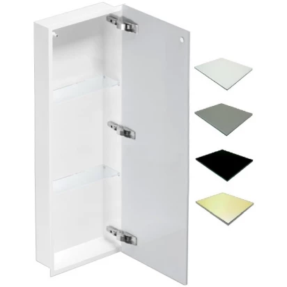 Szafka do zabudowy 90x10 MCJ FLAT F.PWD LWH 900/10 STWH biała/satin biała
