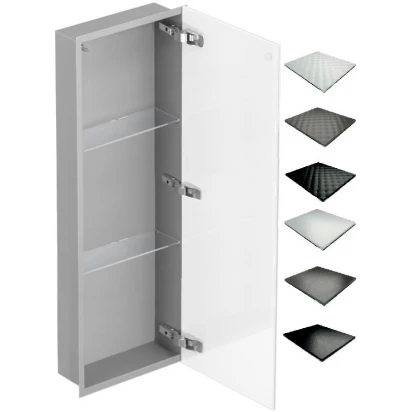 Szafka do zabudowy 90x10 szara MCJ FLAT F.PWD LGR 900/10 GMWH glamour/lienzo