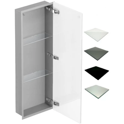 Szafka do zabudowy 90x10 MCJ FLAT F.PWD LGR 900/10 WH szara/glossy biała