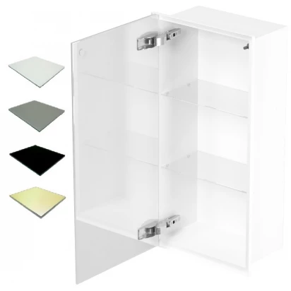 Szafka do zabudowy 30x15 cm 2 półki MCJ ZERO Z.PWD LWH 3060/15 STWH biała/satin biała