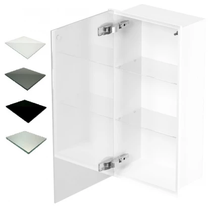 Szafka do zabudowy 30x15 cm 2 półki MCJ ZERO Z.PWD LWH 3060/15 WH biała/glossy biała