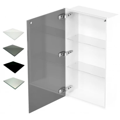 Szafka do zabudowy biała 40x70 MCJ ZERO Z.PWD LWH 4070/15 WH glossy/mirror