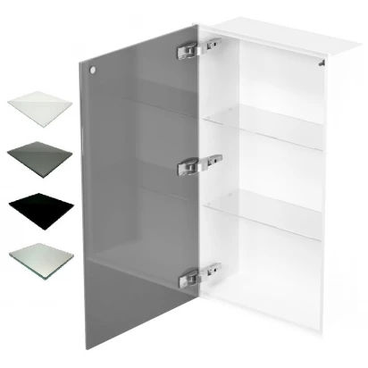 Szafka do zabudowy biała 40x80 MCJ ZERO Z.PWD LWH 4080/15 WH glossy/mirror