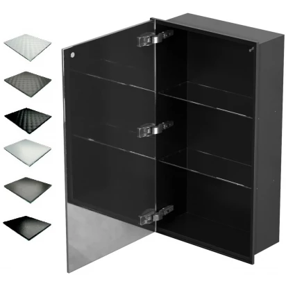 Szafka do zabudowy czarna 40x70 MCJ ZERO Z.PWD LBL 4070/15 GMWH glamour/lienzo