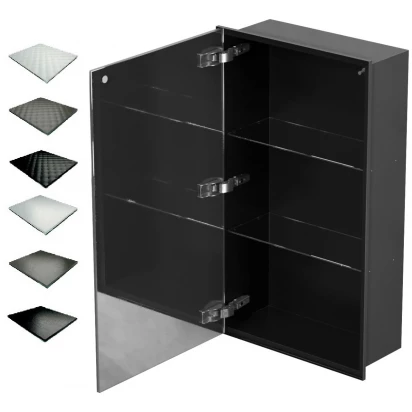 Szafka do zabudowy czarna 40x80 MCJ ZERO Z.PWD LBL 4080/15 GMWH glamour/lienzo