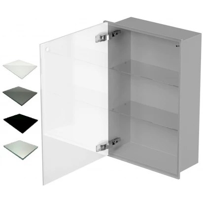 Szafka do zabudowy szara 40x60 MCJ ZERO Z.PWD LGR 4060/15 WH glossy/mirror