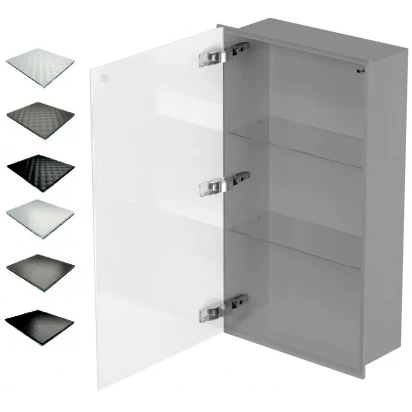 Szafka do zabudowy szara 40x70 MCJ ZERO Z.PWD LGR 4070/15 WH glamour/lienzo