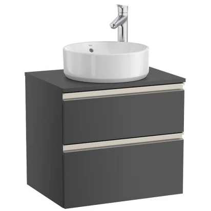 Szafka łazienkowa 60 cm Roca Hebe GAP-N COUNTERTOP A851500153 antracyt połysk