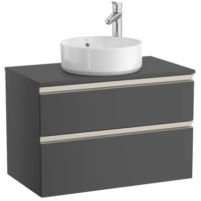 Szafka łazienkowa 80 cm Roca Hebe GAP-N COUNTERTOP A851501153 antracyt połysk