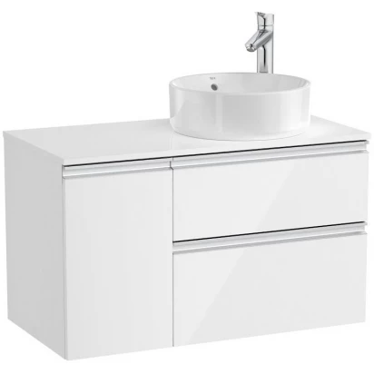 Szafka łazienkowa 90 cm Roca Hebe GAP-N COUNTERTOP A851502806 prawa biały połysk