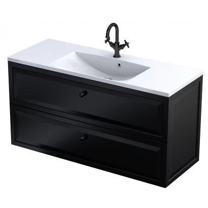 Szafka podumywalkowa 120 cm 2D Oristo MONTEBIANCO OR47-SD2S-120-8 czarna mat