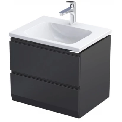 Oristo BRYLANT Szafka podumywalkowa 60 cm 2S OR36-SD2S-60-8-V3 czarny mat