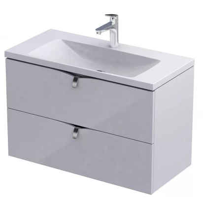 Szafka podumywalkowa 80 cm 2S Oristo kompaktowa SIENA C OR45C-SD2S-80-1 biała połysk