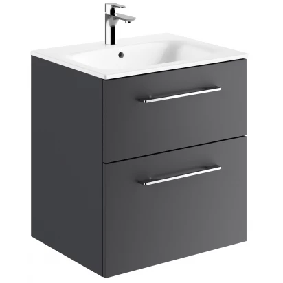 Szafka z umywalką 60 cm  Geberit SELNOVA SQUARE 501.237.00.1 / Koło NOVA PRO PREMIUM 501.320.00.1  2 szuflady/lava mat wyprzedaż