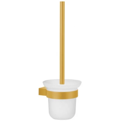 Szczotka WC z pojemnikiem wisząca KFA 864-031-31 złoto szczotkowane