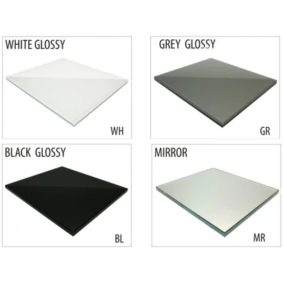 Szkło do tylnej ścianki 30x120 MCJ BEND GW 30120/WH glossy/mirror