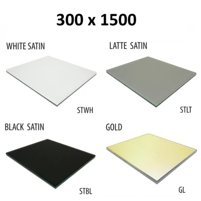 Szkło do tylnej ścianki 30x150 MCJ BEND GW 30150/STWH satin/gold