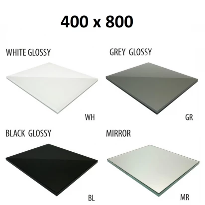 Szkło do tylnej ścianki 40x80 MCJ ZERO/FLAT/BEND GW 4080/WH glossy/mirror