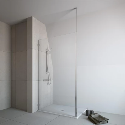 Teleskopowy  wspornik dosufitowy Radaway dla grubości szkła 8mm chrom WD-008-02