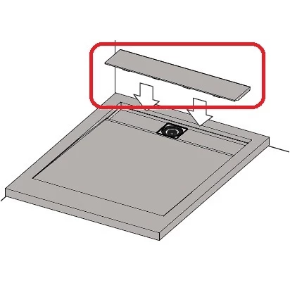 Teos cover 90cm Radaway TEOS HT90-74 cemento