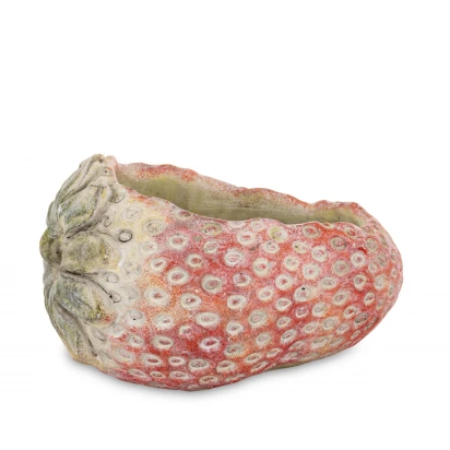 Truskawka osłonka cementowa 12,5 cm Cyrus Stone Floral 175435