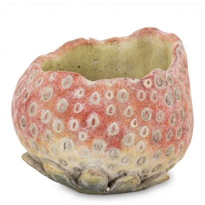 Truskawka osłonka cementowa 12 cm Cyrus Stone Floral 175433