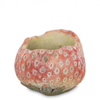 Truskawka osłonka cementowa 9 cm Cyrus Stone Floral 175432