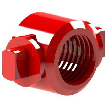 Tulejka z gwintem czerwona KK-POL SP0/307/C