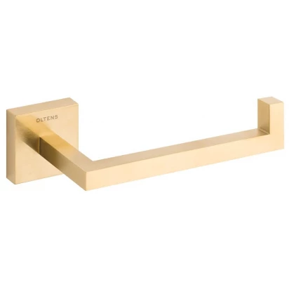 Uchwyt na papier toaletowy kwadratowy Oltens TVED 81105810 złoto szczotkowane