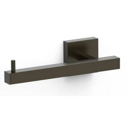 Uchwyt na papier toaletowy kwadratowy Tres 10723606KMB czarny brąz