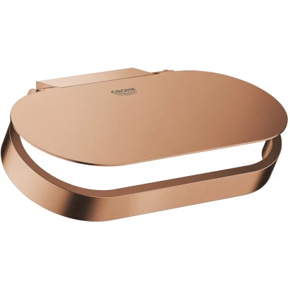 Uchwyt na papier toaletowy z pokrywą Grohe SELECTION 41069DL0 brushed warm sunset