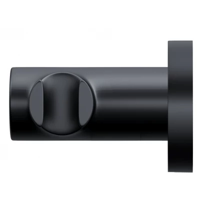 Uchwyt prysznica ręcznego bez przyłącza Corsan CMU166BL czarny okrągły