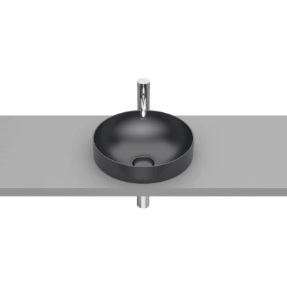 Umywalka blatowa 37x37 Roca INSPIRA ROUND A32752R640 onyks