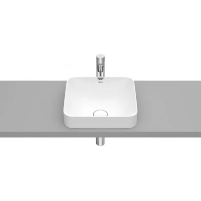 Umywalka blatowa 37x37 Roca INSPIRA SQUARE A32753R620 biały mat