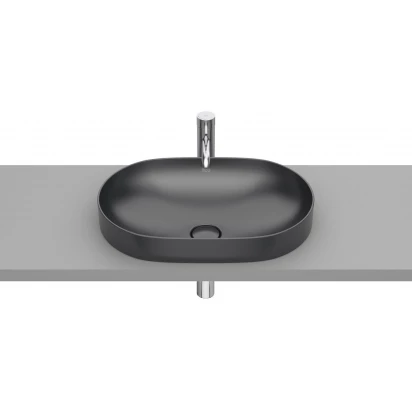 Umywalka blatowa 55x37 Roca INSPIRA ROUND A327527640 onyks