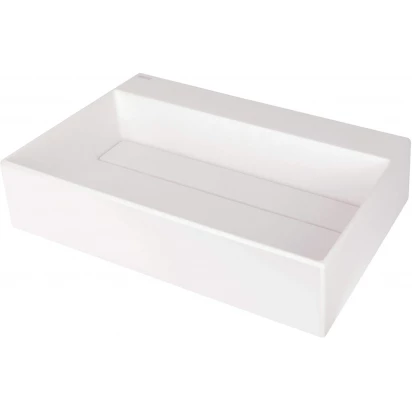 Umywalka granitowa nablatowa 60x40 Deante CORREO CQR AU6M alabaster