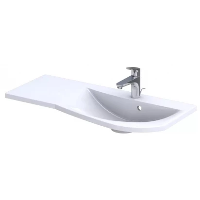 Umywalka meblowa 90 cm konglomeratowa Oristo OPAL UME-OP-90-92-P prawa