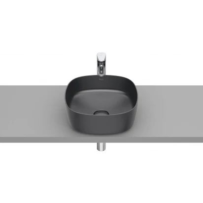 Umywalka nablatowa 37x37 Roca INSPIRA SOFT A327502640 onyks