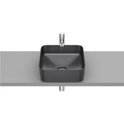 Umywalka nablatowa 37x37 Roca INSPIRA SQUARE A327532640 onyks