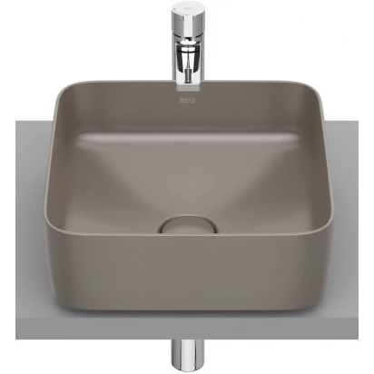 Umywalka nablatowa 37x37 Roca INSPIRA SQUARE A327532660 cafe