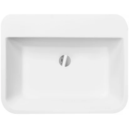 Umywalka nablatowa 40x50x15 Besco ASSOS S-LINE GLAM #UMD-AP-NBG grafitowa