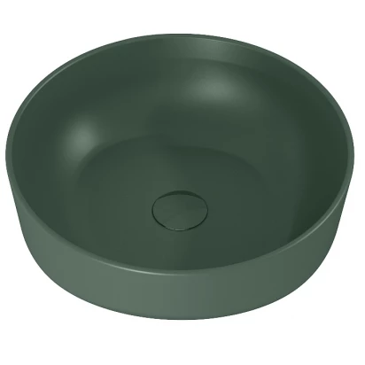 Umywalka nablatowa 42x42 Elita LORCA RE040420047010 forest green matt